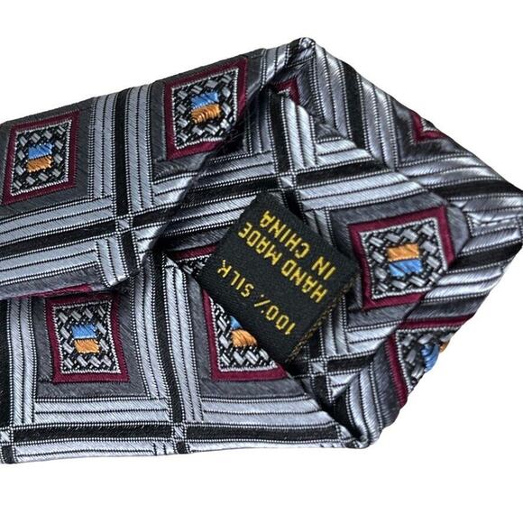 Jos A Bank Joseph Signature Gold Mens Neck Tie Necktie 100% Silk 4" - Picture 13 of 16